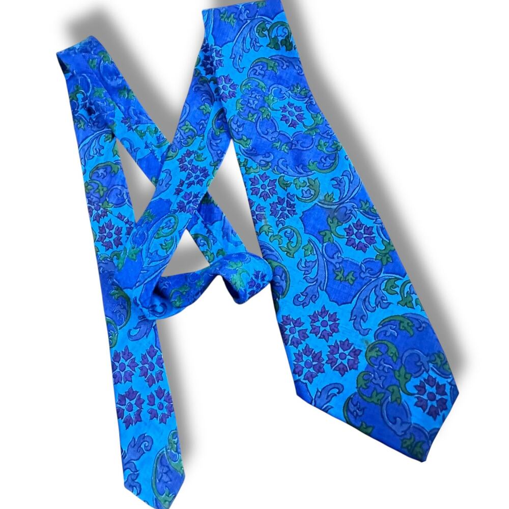 AMAZING MCM Patterned Vintage Thailand Thai 100% Silk Ties  1950s to late 60s